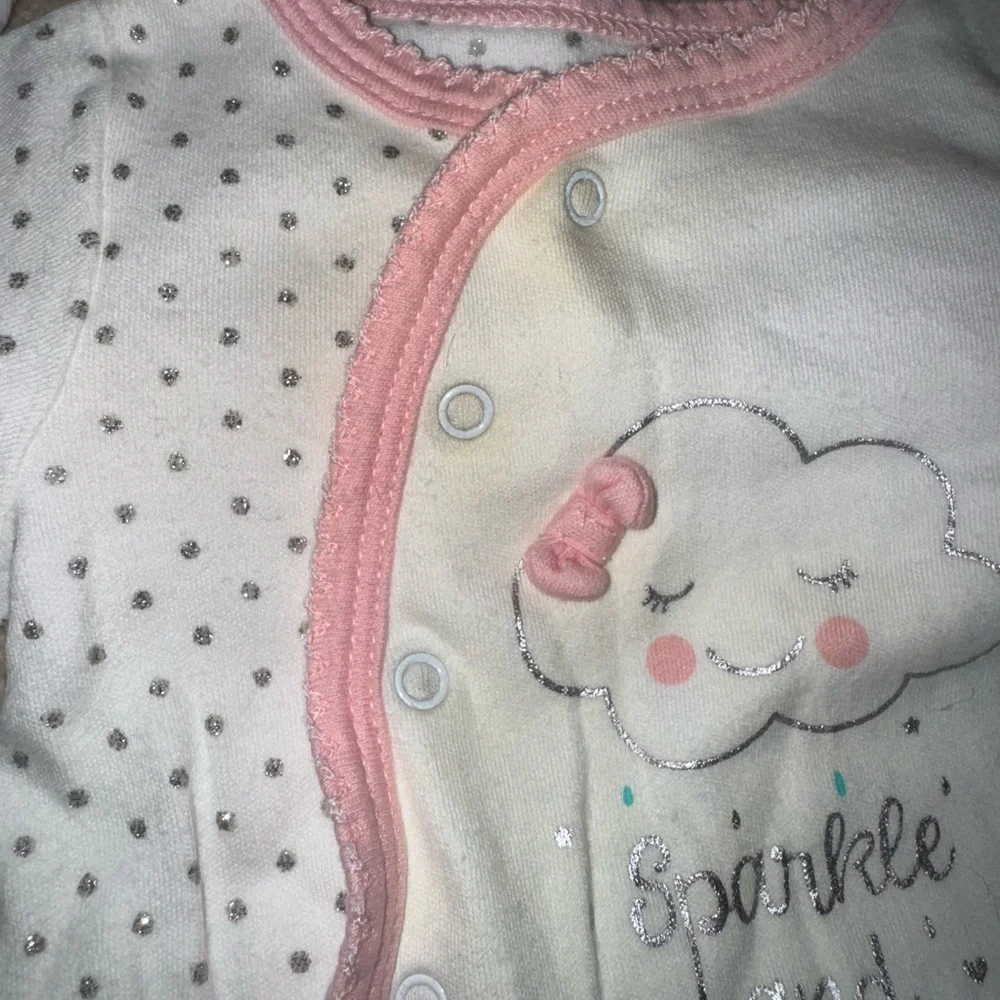 Koala Kids Black and White Footies One Pieces - Picture 4 of 6